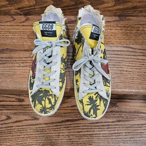 Golden Goose Deluxe Brand Francy Yellow Palm high top sneakers